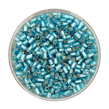 Glasstifte hellblau silbereinzug 2 mm