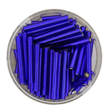 Glasstifte dunkelblau silbereinzug 19 mm
