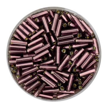 Glasstifte lila silbereinzug 6 mm