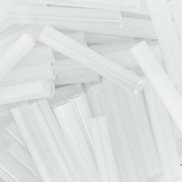 Glasstifte Seide weiß 15 mm