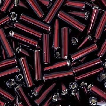 Glasstifte rot silbereinzug 6 mm
