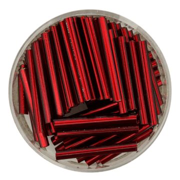 Glasstifte rot silbereinzug 19 mm