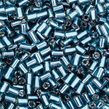 Glasstifte türkis silbereinzug 2 mm