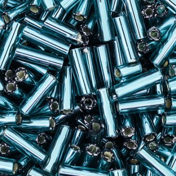 Glasstifte türkis silbereinzug 6 mm