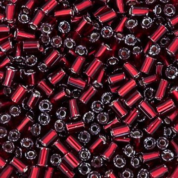 Glasstifte rot silbereinzug 2 mm