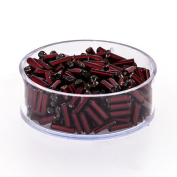 Glasstifte rot silbereinzug 6 mm