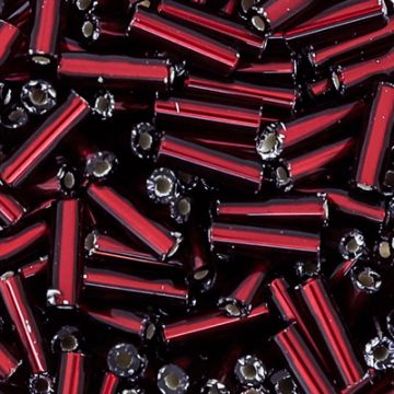 Glasstifte rot silbereinzug 6 mm