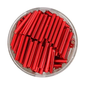 Glasstifte rot silbereinzug 15 mm