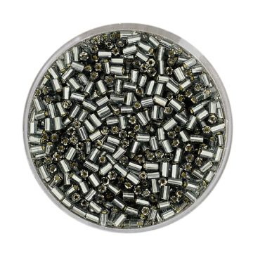 Glasstifte grau silbereinzug 2 mm