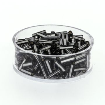 Glasstifte grau silbereinzug 6 mm