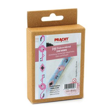 Bastelset Perlenarmband Miyuki aqua,rosa,schwarz ca. 170x16 mm