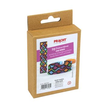 Bastelset Perlenarmband schwarz bunt ca. 170x26 mm