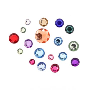 Acrylsteine rund mix