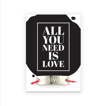 Fertiges Armband All you need is Love