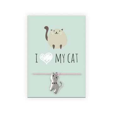 Fertiges Armband I love my cat