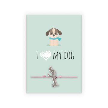 Fertiges Armband I love my dog