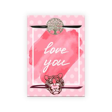 Fertiges Armband love you