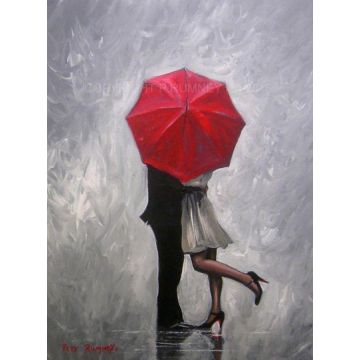 Diamond Painting Paar m.Schirm 40x30 cm 1 Stück
