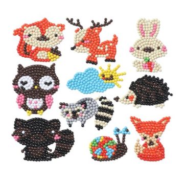 Diamond Painting Waldtiere Sticker Aufkleber Kinder entspannen Diamant Basteln ca. 4,5 cm