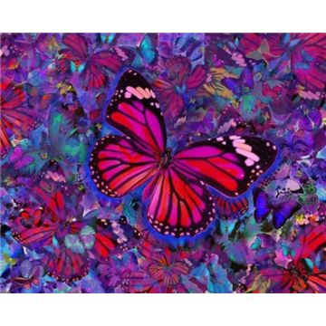 Diamond Painting Pinker Schmetterling 40x30 cm 1 Stück