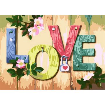Diamond Painting LOVE 40x30 cm Pracht Creatives Hobby