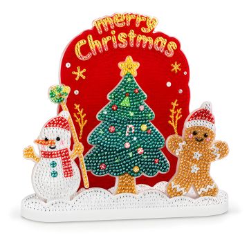 Diamond Painting Aufsteller Merry Christmas 16,5 x 15,5 x 9,5 cm, 1 Stück.