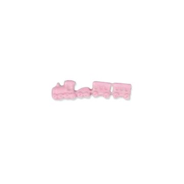Wachsmotive Eisenbahn rosa 40x10 mm Eisenbahn
