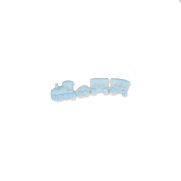 Wachsmotive Eisenbahn h'blau 40x10 mm Eisenbahn
