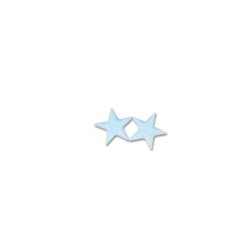 Wachsmotive Stern h'blau 11 mm Stern