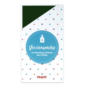 Verzierwachsplatten laubgrün 200x100x0,5 mm 2 Stück