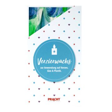 ZERA Wachsplatten wolkig blau-grün 200x100x0,5 mm 1 Stück