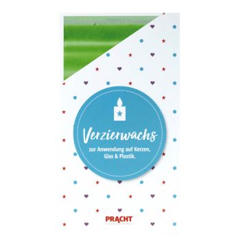 ZERA Wachsplatten handbemalt gestreift grün 200x100x0,5 mm 7007-225 4016490605225  