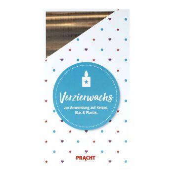 ZERA Wachsplatten handbemalt gestreift dunkelbraun 200x100x0,5 mm 7007-255 4016490605287  