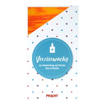 ZERA Wachsplatten handbemalt gestreift orange 200x100x0,5 mm 7007-305 4016490740032  