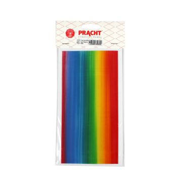 ZERA Wachsplatten gestreift längs Regenbogen 200x100x0,5 mm 1 Stück