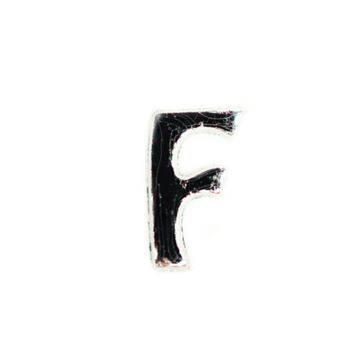 Wachsbuchstaben F silberfarben, 8 mm 3 Stück