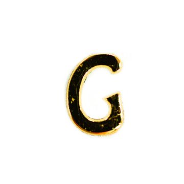 Wachsbuchstaben G goldfarben, 8 mm 3 Stück