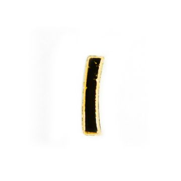 Wachsbuchstaben I goldfarben, 8 mm 3 Stück