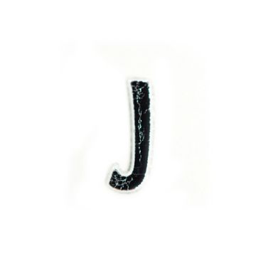 Wachsbuchstaben J silberfarben, 8 mm 3 Stück