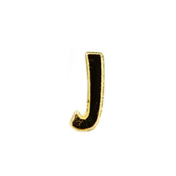 Wachsbuchstaben J goldfarben, 8 mm 3 Stück