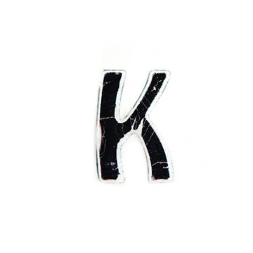 Wachsbuchstaben K silberfarben, 8 mm 3 ST - Pracht Creatives Hobby
