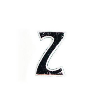 Wachsbuchstaben Z silberfarben, 8 mm 3 Stück