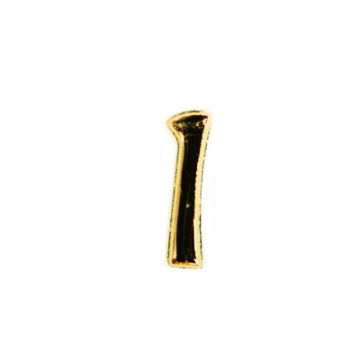 Wachszahlen 1 goldfarben, 8 mm 3 Stück