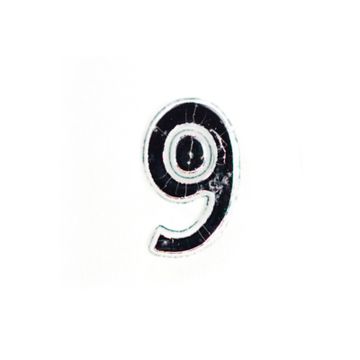 Wachszahlen 9 silberfb. 8 mm 7013-09925 4016490617860  