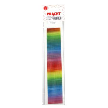 Flachstreifen regenbogenfb, 3 mm 20 cm 13 Stück