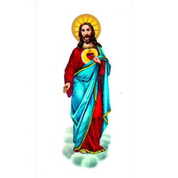 Wachsbild Jesus 95x50 mm 1 Stück