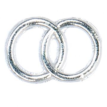 Ehering aus Zera silberfb. 24x16 mm
