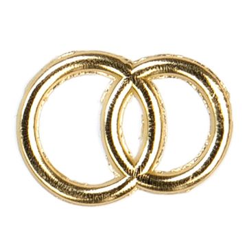 Ehering aus Zera goldfb. 32x24 mm