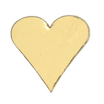 Wachsmotive Herz goldfb. 32x32 mm
