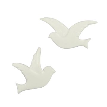 Wachsmotive Taube rechts + links weiß 27x24/35x20 mm 7052-01315 4016490696551  